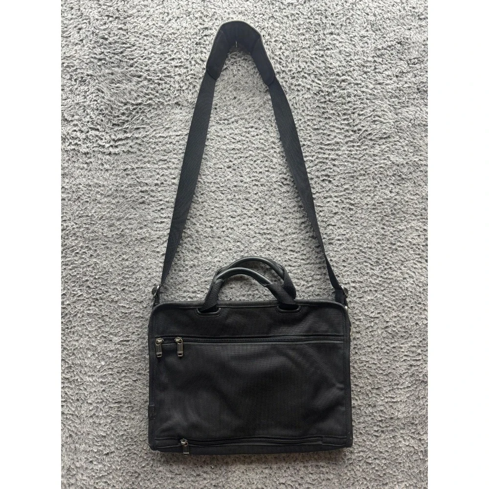 Tumi Nylon Laptop Briefcase Crossbody Messenger‎ Bag Black 26101D4